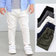 子纯棉弹力长裤 新款 男宝宝春秋卡其色校服裤 男童裤 儿童休闲裤 白色