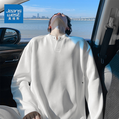真维斯曼巴棉圆领卫衣男