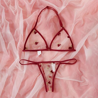 Flower Lace Backless Vest Sexy Lingerie Bralet Bikinis 2021