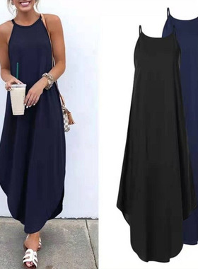 o largo cuello redondo Sling moda ropa de playa talla grande