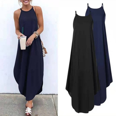 o largo cuello redondo Sling moda ropa de playa talla grande