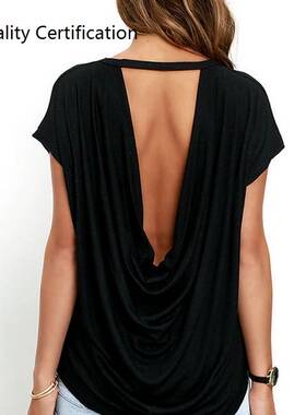 Shirt Summer  Clothing Loose O-neck Tops Tees