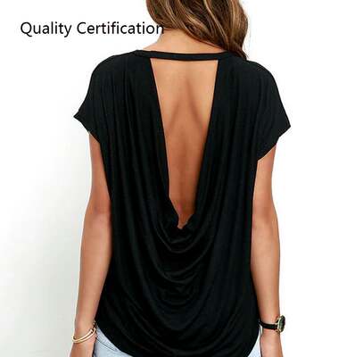 Shirt Summer  Clothing Loose O-neck Tops Tees