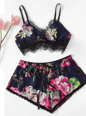 a Sexy de encaje ropa de dormir camisón de satén Top femme