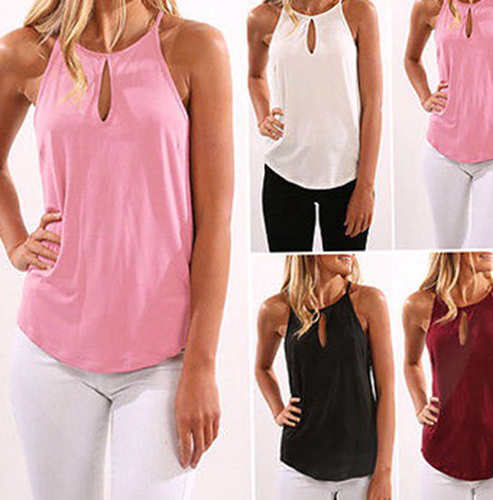 Tops Shirts Sleeveless Women Ladies Brief Soft Blouses Top