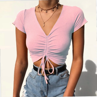 Camis Candy Colors Streetwear Slim Fit Ribbed Crop Top 2021