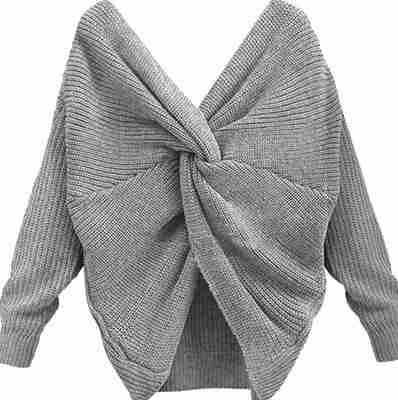 European and American long sleeve pullover back halter sweat