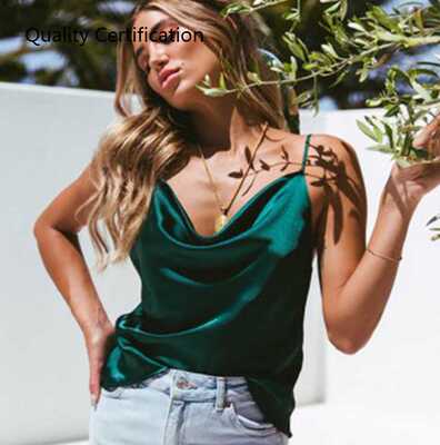 in Sleeveless Strappy Cami Camisole Top Blouse