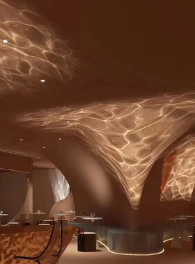 水波纹灯氛围灯火焰睡眠小夜灯光影情调旋转投影北极光星空灯礼物