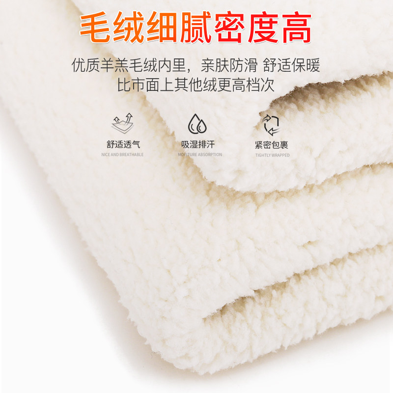 LAOHAN 다리는 완전 플러시 벨벳 무릎 패드 두꺼운 남성 및 여성의 따뜻한 보호 페인트 확장 방한 가을 겨울 무릎 패드 및 겨울 레깅스입니다