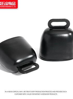 跨境热卖圣诞铃铛黑色雪橇铃宠物铁艺复古牛铃铛挂件风铃声音响亮