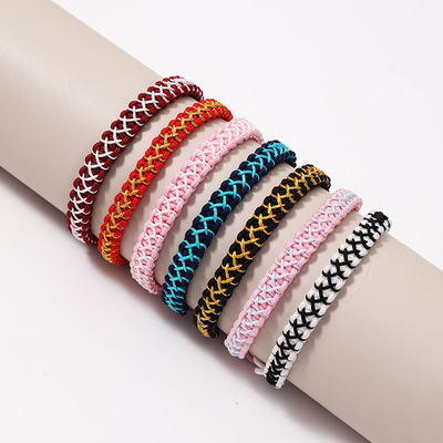 New woven bracelet as a romantic gift for couples编织手绳女