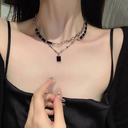 Women's chic collar chain accessory sweater chain欧美项链女