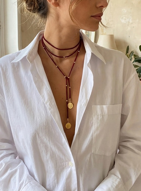 Women's Retro Bowknot Necklace - Casual Jewelry Item女士配饰