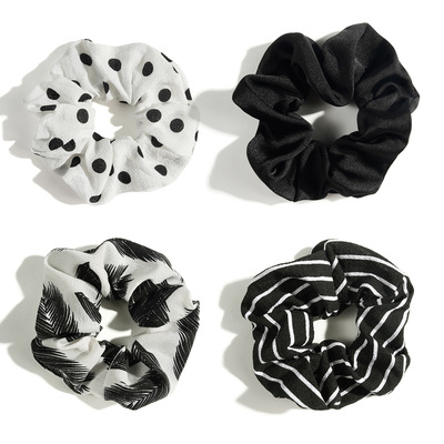 New leopard print hairband elastic hair tie gift for women女