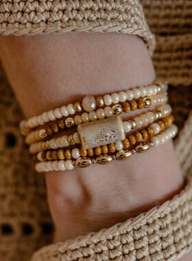 Bohemian bracelet for women, beach-style pendant necklace女