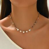 border Necklace Dopamine Cross Shell Love for Women跨境项链