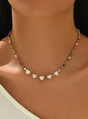 Cross-border Dopamine Shell Love Necklace for Women跨境项链