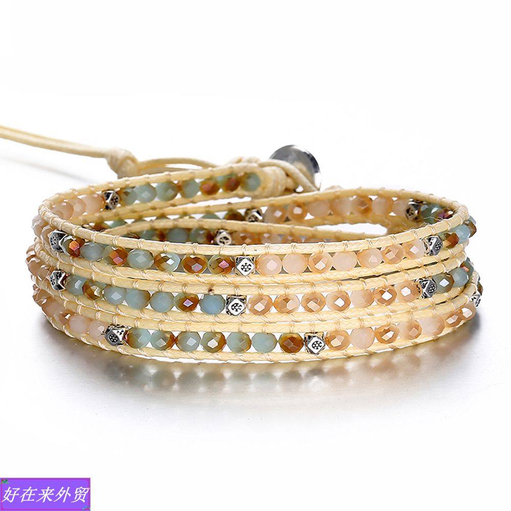 欧美跨境新款手链复古串珠子女