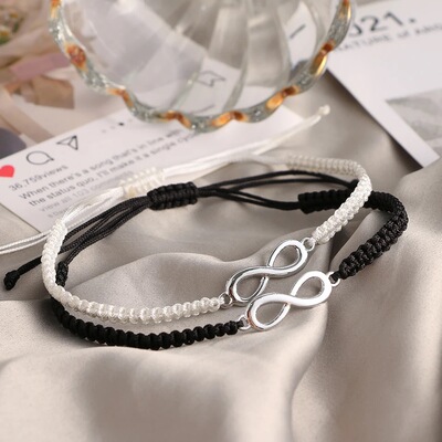 Cross-border alloy woven bracelet gift for women跨境编织手链