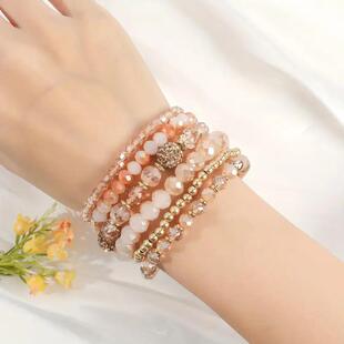 Bohemian style Feng Shui crystal bracelet for girls女士手链
