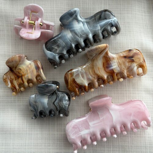 Retro hairpin female updo shark clip headpiece女士休闲抓夹