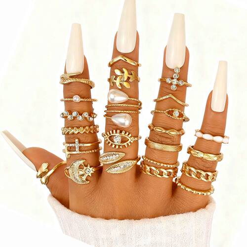 Cross-border Pearl Ring Elegant Jewelry for Women跨境戒指女