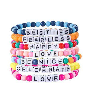 Cross-border woman acrylic gemstone bracelet for ladies手链