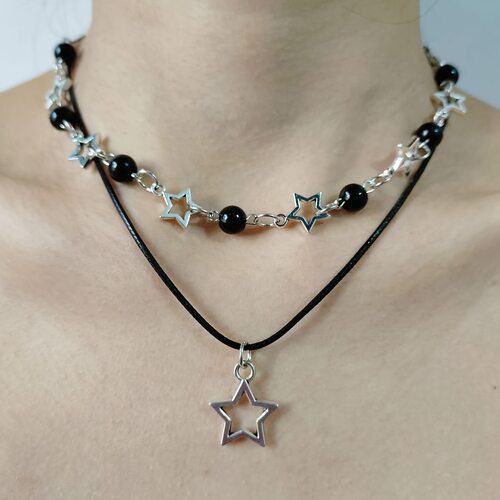 Cross-border punk necklace, Bohemian collar chain跨境项链女