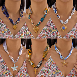 necklace - heart-shaped sunflower style jewelry accessory女