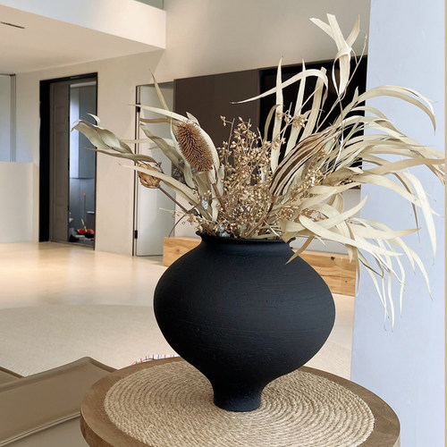 简约花瓶摆件客厅陶瓷可装水