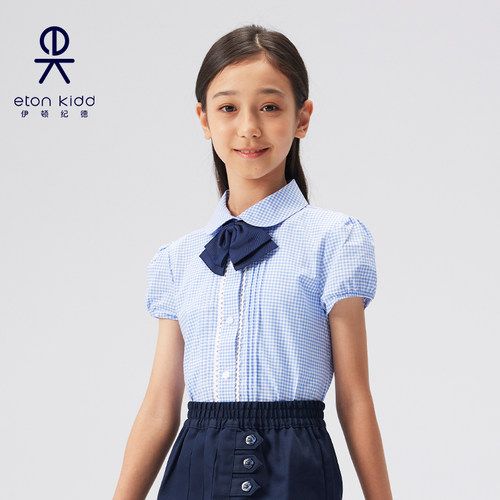 圆领短袖衬衫伊顿纪德