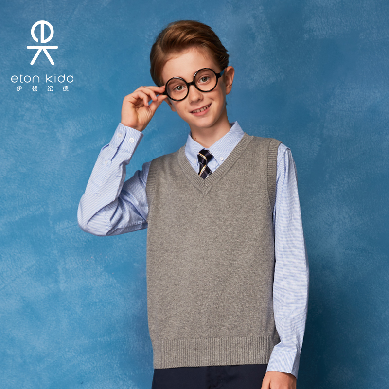 伊顿纪德儿童秋季针织背心