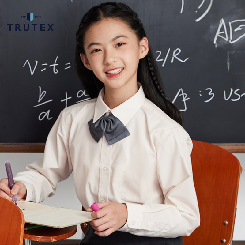 【伊顿纪德&Trutex联名款】学院经典免熨烫女童长袖衬衫