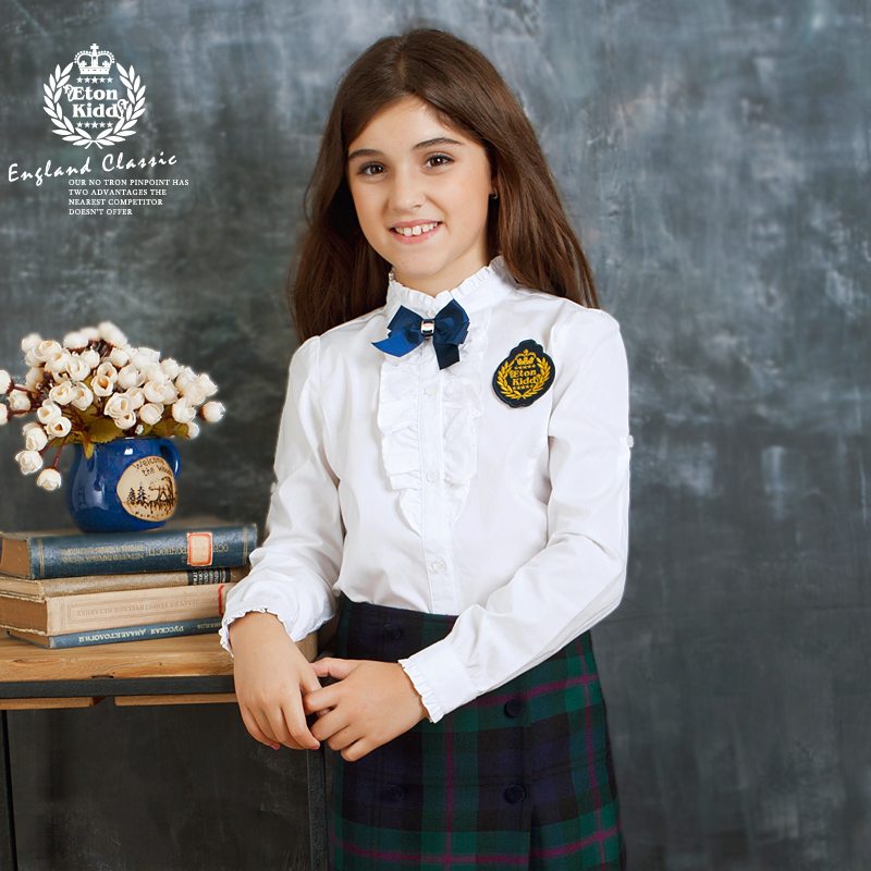 Chemise fille ETONKIDD à manche longue - Ref 2086041 Image 3
