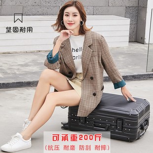 旅行皮箱子韩版 铝框行李箱万向轮女24寸32密码 大容量学生拉杆箱男