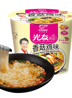 光友酸辣粉香菇鸡味四川6桶装