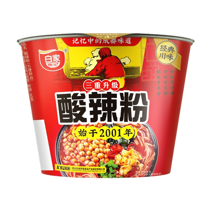 白家陈记酸辣粉桶装方便面红薯粉