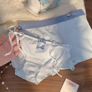 情侣内裤系带双结纯欲性感甜美可爱裆部纯棉一男一女2025新款套装