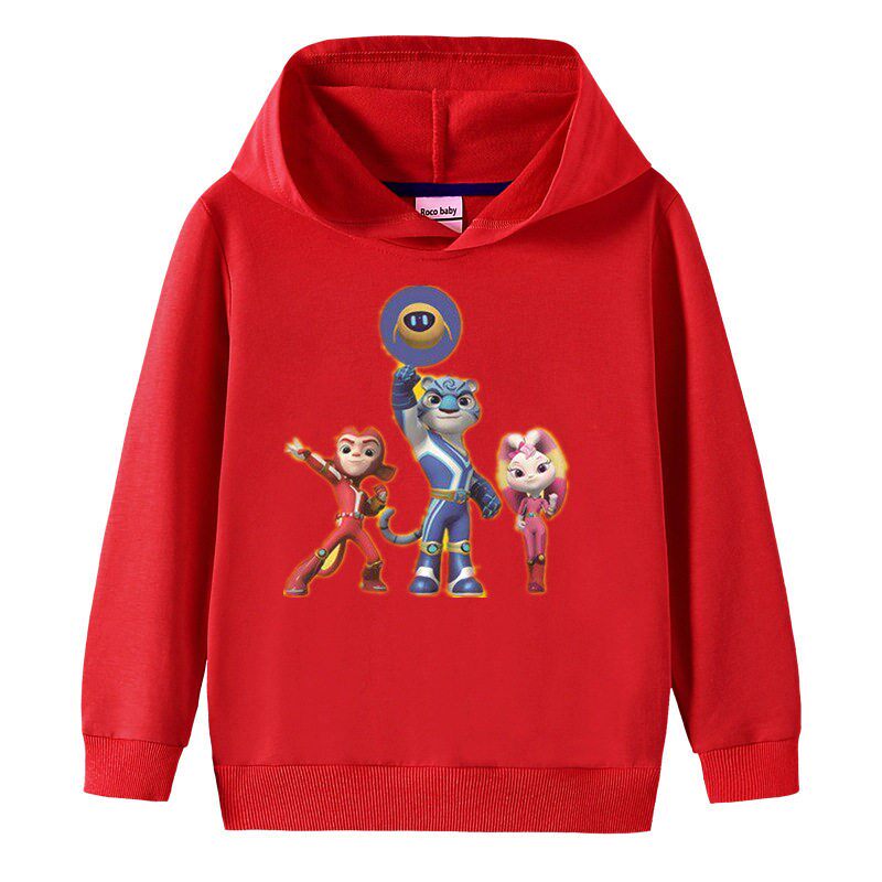 宇宙护卫队男童长袖卫衣纯棉儿童连帽春季童装宝宝外穿春秋上衣潮