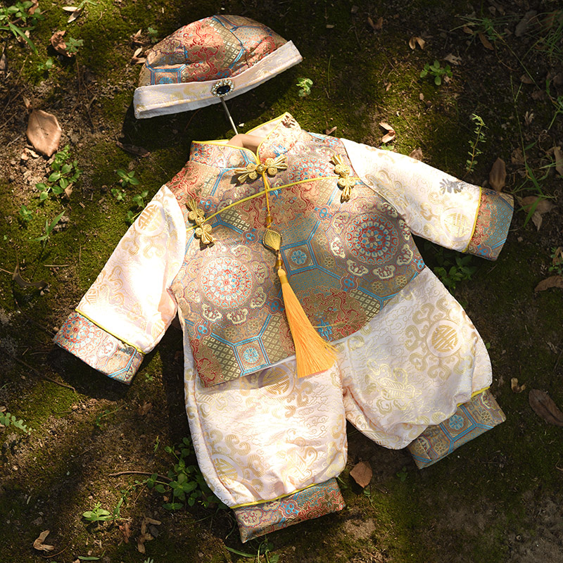 男童洋气抓周宴礼服套装潮