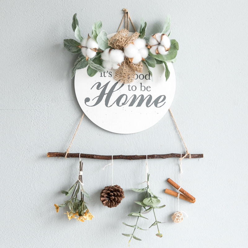 阿楹 ins风玄关干花绿植墙面装饰 创意北欧门饰墙上挂件墙壁挂饰在类目 家居饰品, 壁饰中 - 来自Buy2taobao.com提供专业的淘宝代购服务