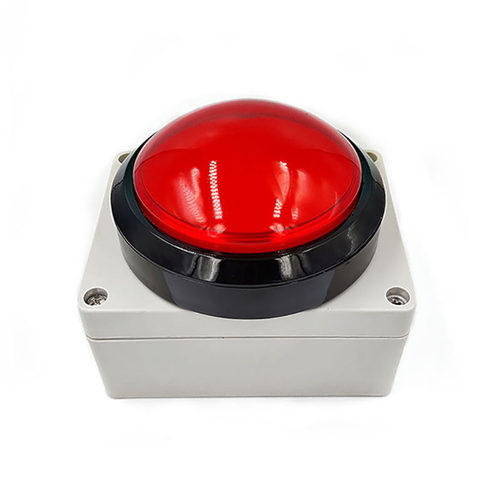 100MM抢答无线按钮亮灯道具订制100米锁定非锁远程控制自复位按键