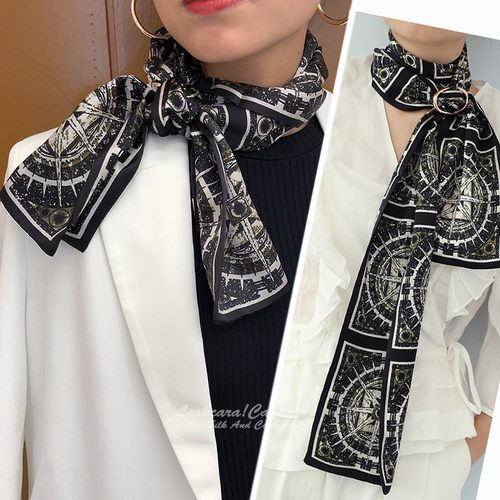 飘带商务风休闲丝巾