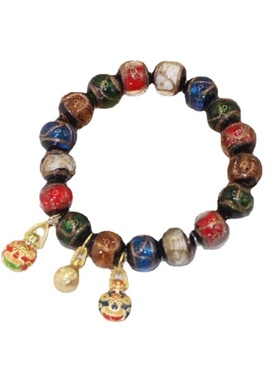 雍香灰琉璃吞金兽手串一家三口和景区同款宫廷手链手工多宝民族风