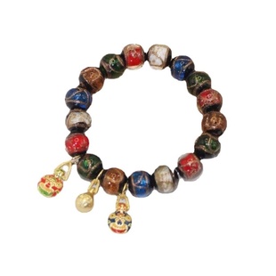 雍香灰琉璃吞金兽手串一家三口和景区同款宫廷手链手工多宝民族风