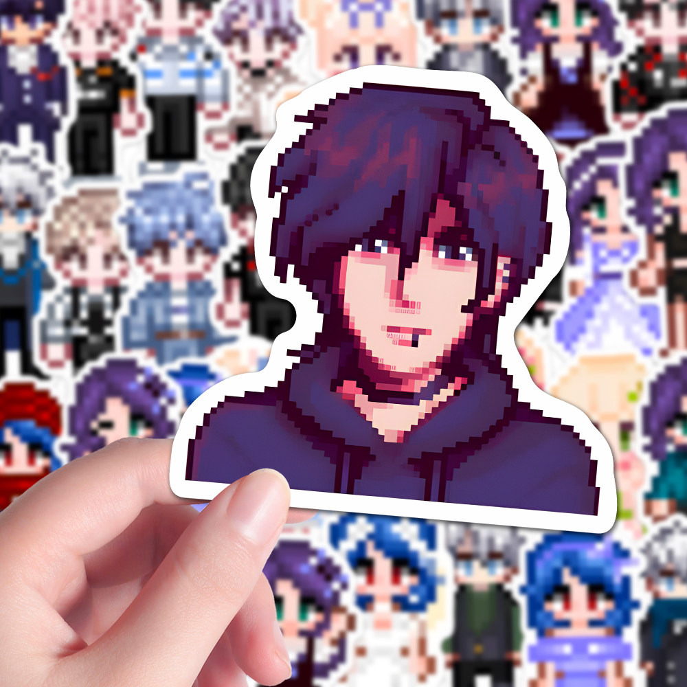 108张像素星露谷物语人物角色立绘贴纸卡通可爱diy手机壳房间粘贴