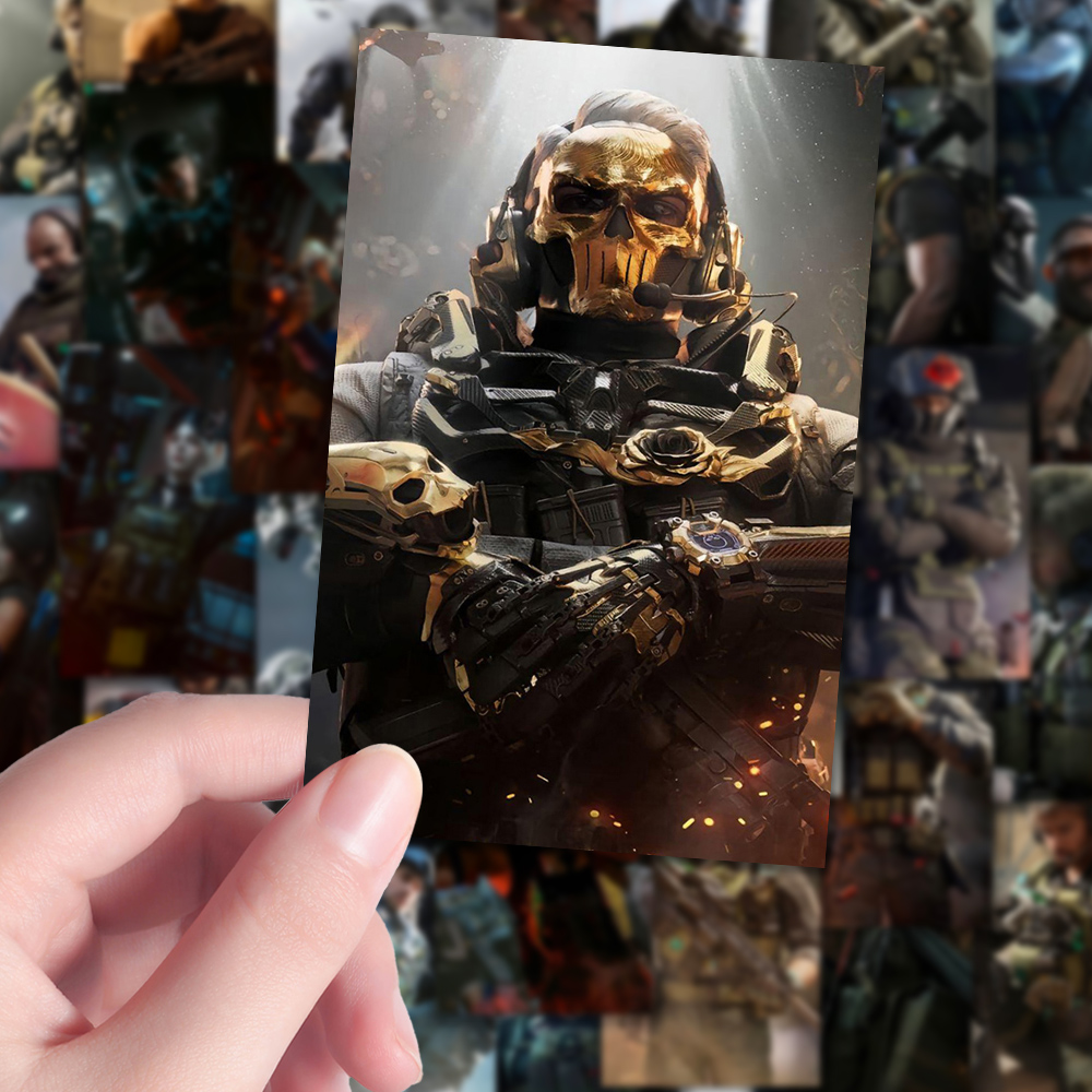 128张三角洲干员卡面贴纸二次元游戏精美周边创意装饰贴画diy手账