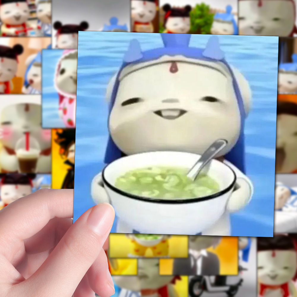 128张魔丸表情包贴纸抽象沙雕哪吒敖丙胡巴卡通抽象沙雕梗图贴画