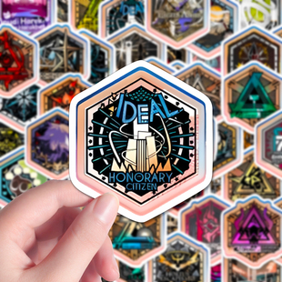 100张明日方舟蚀刻章贴罗德岛危机合约集成战略促容共竞柔造码贴